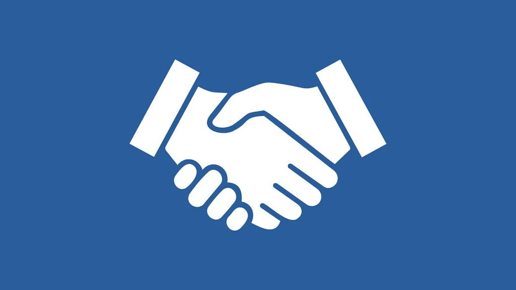 Graphic of a handshake